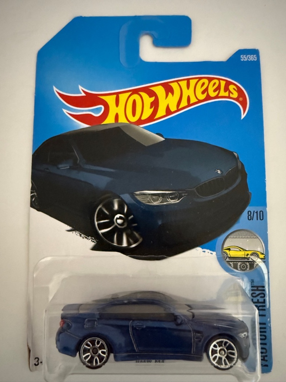 Hot Wheels BMW M4 Factory Fresh 8/10 – Blue Diecast Car (2015)